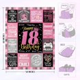thumbnail image 5 of 18 Year Old Girl Birthday Gifts,Teenage Girls 18th Birthday Gifts Throw Blanket 50" x 60",Happy 18th Birthday Decorations Blanket for Girls,Birthday Gifts for 18 Year Old Girl Daughter Bestie Sister, 5 of 6