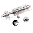 thumbnail image 2 of DOOR SLIDE BOLT Bathroom Toilet Shed Door Lock/Catch/Latch Chrome, 2 of 6