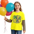 thumbnail image 5 of Girls Clothes Girls' Long Sleeve Shirts Unisex Kids False Two Piece Tee, Festive Casual Holiday Pullover For Boys Girls Ages 2-12 First Day Of School Shirt, 5 of 6