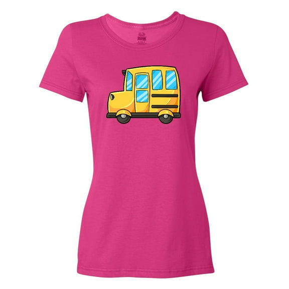 Inktastic Cute School Bus Women's T-Shirt