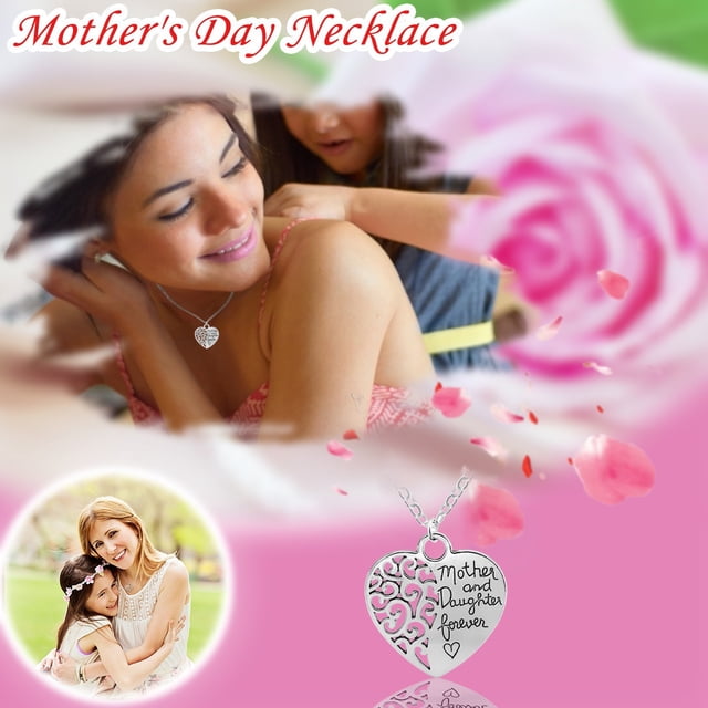 Fiudx Collar de Corazón de Melocotón, Elegante Colgante Chapado En Oro, Encantador Tratamiento de Diamantes, Diseño Unisex, Regalo Perfecto para El Día de La Madre, Ideal para Mamás, Recuerdo Memorab