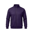 thumbnail image 3 of Zvmxot Men Fleece Sweatshirts Full Zip Stand Neck Sweatshirt with Zipper Pockets Casual Long Sleeve Jackets for Men, 3 of 6