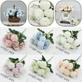 thumbnail image 4 of 1pcs Bouquet Wedding Hydrangea Silk Flower Ornaments Table Floral Decoration Silk Hydrangea Plastic-Flower Arrangement For Wedding Decoration Table Ornaments, Used For Home Office Party Decoration, 4 of 6