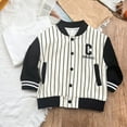 thumbnail image 3 of Godderr Toddler Baby Boys Zip Jacket Outerwear,Kids Sweatshirt Jackets Coats Fall Jacket Thin Jacket Baby Outerwear Baseball Jackets, 3 of 6
