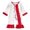 Red, variant on Toddler Girls Romper Jumpsuit Long Sleeve Holiday Party Outfit with Festive Print and Bow Detail for Baby Photoshoot Modern Baby Girl Clothes 12-18 Months