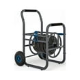 thumbnail image 3 of Suncast Commercial Grade Steel Outdoor Garden Hose Reel Cart, Blue/Gray, 3 of 5