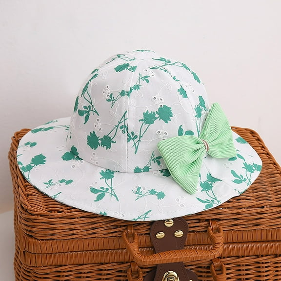 Lroveb Toddler Bucket Hats Baby Kids Fisherman Cap Outdoor Printing Hat Pattern Sun Baseball Caps Hat