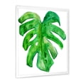thumbnail image 3 of Designart 'Close Up Of Tropical Leaf Of Monstera I' Farmhouse Framed Art Print, 3 of 4