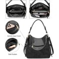 thumbnail image 3 of Bolsos Hobo para mujer, bolsos, monederos, bolso de hombro de cuero vegano para mujer, bolsos cruzados bohemios Sailing Electrónica, 3 of 6
