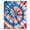 Blue Red White, variant on Blue Red American Flag Sheer Curtains 54 Inches Long, Abstract Art USA Tie-dye Light Filering Curtains, Breathable Simi Curtain Privacy Drapes for Kitchen Bathroom Lightweight Small Window Treatment