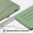 thumbnail image 5 of Case for Amazon Fire HD 10/Fire HD 10 Plus 11th Generation 2021 Multi-Angle Stand Cover with Pocket Auto Wake/Sleep, Sage Green, 5 of 9