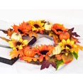 thumbnail image 2 of Liquidación de decoración de corona de otoño de 20 pulgadas de Floween: corona de otoño colorida con calabaza y girasoles, corona de cosecha para la puerta de entrada, el hogar, Halloween, Acción de, 2 of 7