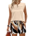 thumbnail image 5 of Two Piece Sets for Women Trendy Short Sets Beach Vacation Clothes Airport Travel Cruise Summer Outfits Complexion S, 5 of 5