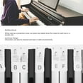 thumbnail image 4 of Removable Piano Keyboard Stickers, Silicon Reusable Piano Notes Guide for Beginners, Luminous Design, 88 Keys Full Size, Easy Installation, 4 of 7