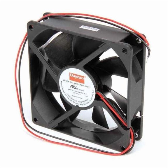 Dayton Axial Fan, Square, 24V DC, - Phase, PBT Plastic, 3 5/8 in W. 6KD73