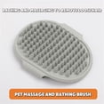 thumbnail image 3 of Multi-Color Pet Bath Brushes (2PCS, Pink) - Cat & Dog Massage & Hair Removal Tools, Pet Hair Cleaning Accessories, 3 of 8