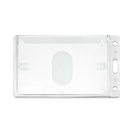 Advantus Frosted Rigid Badge Holder, 2 1/8 x 3 3/8, Clear, Vertical, 25/BX