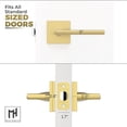 thumbnail image 4 of Mega Handles | Prime Passage Door Lever | Satin Brass, 4 of 4