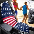 thumbnail image 4 of Uourmeti Terry Cloth Car Seat Cover Machine Washable, Compatible with Truck Seat Van, Bucket Seat Protector Fit for Sedan Vehicle(American Flag 1 Pack), 4 of 7