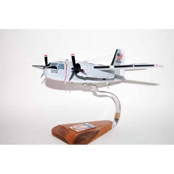 CV-61 USS Ranger C-1 Trader (146046) Model, 1/46th Scale, COD, Mahogany, Navy