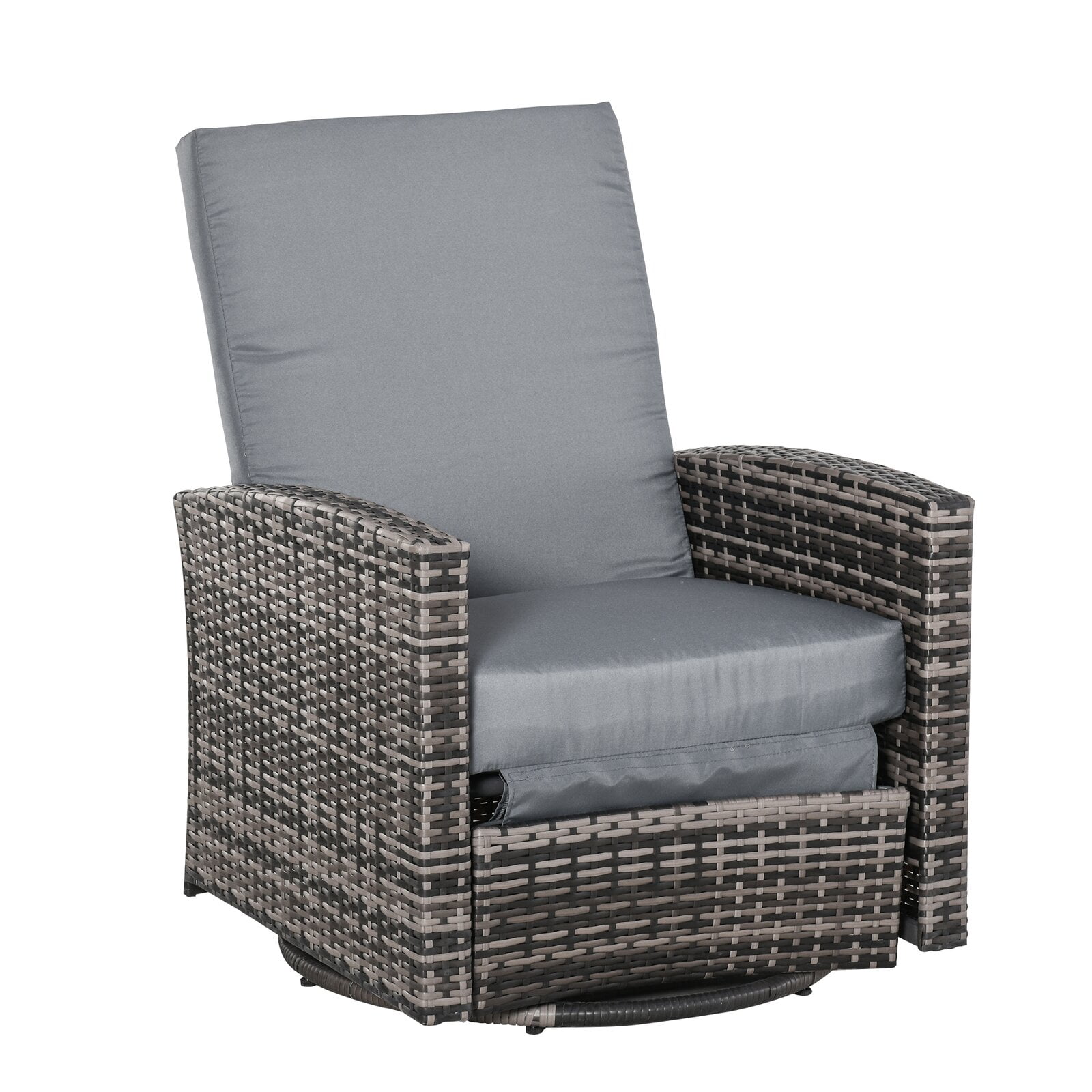 Harrill Swivel Recliner Patio Chair with Cushions, Product Care Wipe