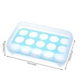 thumbnail image 3 of Harpily 50% Off Clear! Pantry Organization and Storage Kitchen Supplies Refrigerator Egg Storage Box 15 Grid Portable Picnic Egg Storage Box Plastic Egg Box Travel Egg Storage Container, 3 of 9