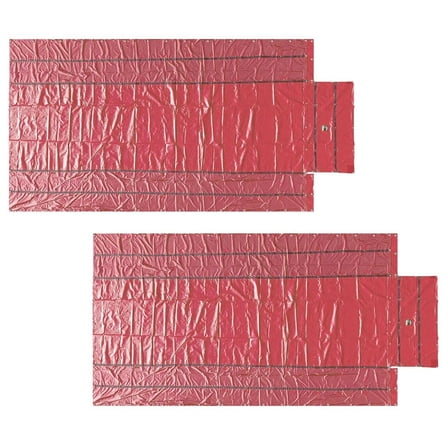2 PK Airbag Parachute Fabric Red Ultra Light Lumber Tarp 16' x 27' (4' Drop) - 14 Oz Vinyl Lumber Tarps for Flatbed Truck & Trailer