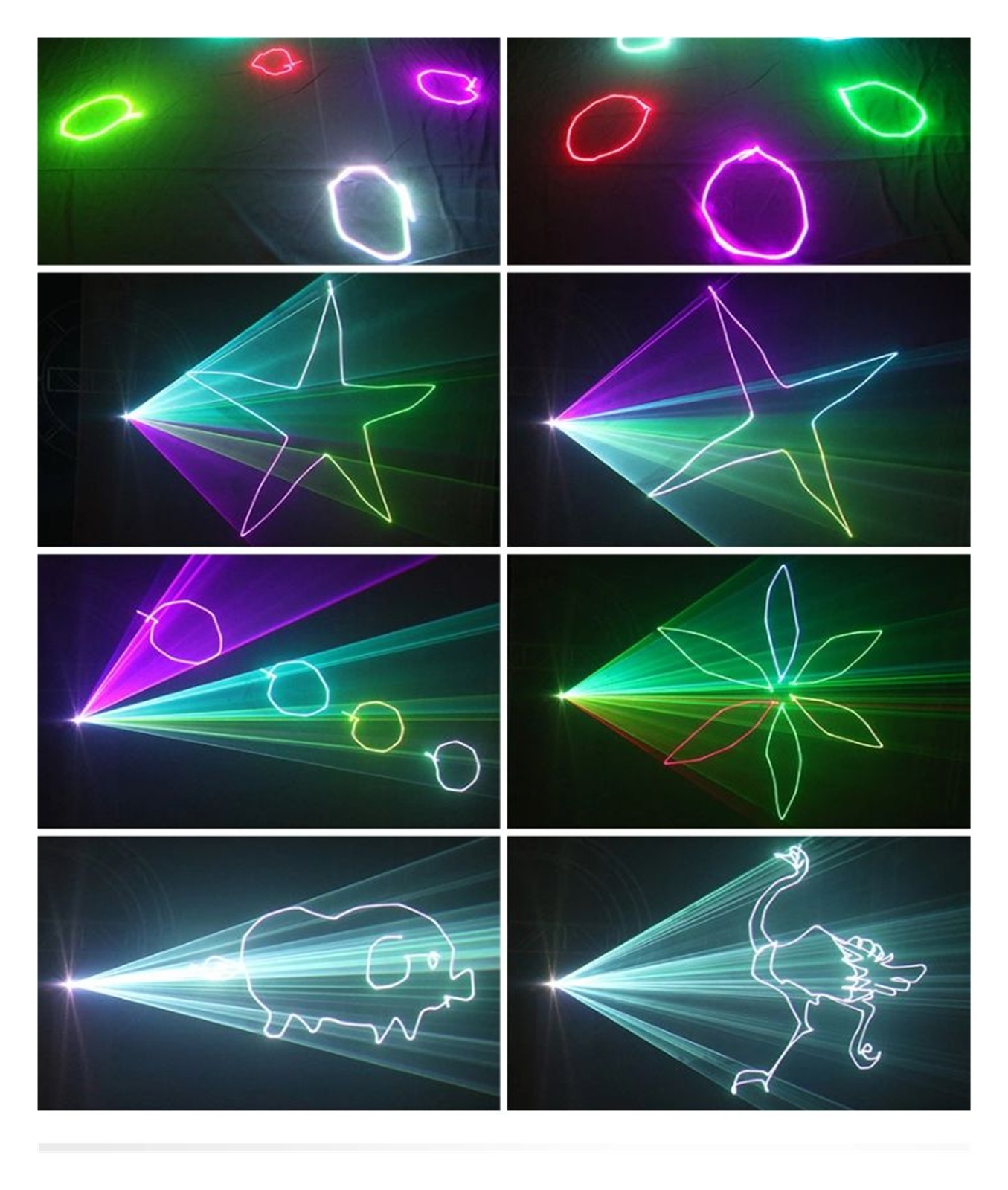 RGB Full Color Digital Stage Effect Projector Animation Remote Light For DJ Disco DMX Party Lamp Dj Lights Moving Heads