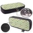 thumbnail image 4 of Lsque Cute Chubby Frog Printed Big Capacity PU Leather Pencil Case Large Pencil Pouch Stationery Pen Bag Pencil Holder for Teen, 4 of 6