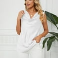 thumbnail image 6 of ALLLIST White Cute Summer Tops for Women V-Neck Solid Sleeveless Tank Tops Tank Tops Women XL, 6 of 9