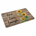 thumbnail image 2 of Sunflower Rustic Door Mat&nbsp;Indoor Outdoor Entrance, Non Slip Rug for Kitchen Bathroom Entryway Rug, Vintage Wooden Flowers Butterfly Washable Doormat Floor Mat for Office Home Decor 20x31.5 Inch, 2 of 8