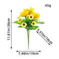 thumbnail image 3 of Darzheoy Artificial Sunflowers Bouquet, 12 inch Silk Sunflower Fake Sunflower Artificial Silk Flower Bouquet for Home Wedding Bride Holding Flowers Floral Decor, 3 of 9