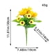 thumbnail image 3 of Ramo de Girasoles Simulados para Decoración Navideña, Flores Decorativas Simuladas para Patio Al Aire Libre, 3 of 7