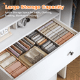 thumbnail image 6 of 4-Drawer White Wood Dresser with LED Lights,Modern Chest of Drawers for Bedroom,Living Room, 6 of 8