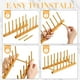 thumbnail image 4 of Estante para platos de madera, soporte para platos, Zopeal, 18 unidades, 4 of 7