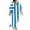 *1-Light Blue, variant on Women's Striped Kaftan Maxi Dress,Ladies V-Neck Batwing Sleeve Caftan Cover Up,Loose Fit Casual Beach Dress For Women,Light Blue,S-3XL