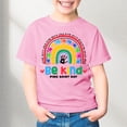 thumbnail image 2 of MEZZALL T-Shirt Col Rond Unisexe pour Enfants Garçons Filles Tout-Petits, Rose, 6-7 Ans, 2 of 4