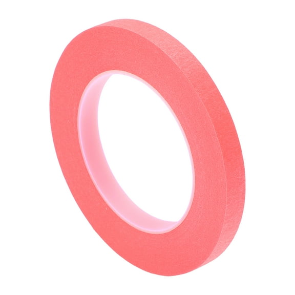 Unique Bargains Painters Tape Easy Removal 5500x1.2x0.01cm / 60.15 Yards x 0.47 Inches x 140um Masking Master Tape Pink