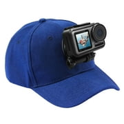 PULUZ Outdoor Sport Baseball Hat with GoPro Action Camera Mount Blue Color