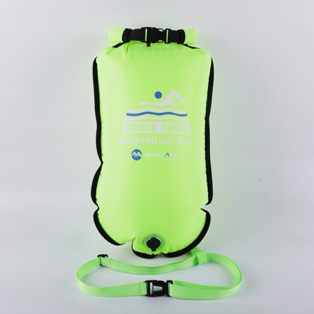 QIFEI Swim Buoy Waterproof Dry Bag Swim Safety Float Keep Gear Dry for Boating Kayaking Fishing Rafting Swimming Training and Camping Green