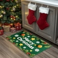 thumbnail image 4 of Dmlowu Christmas Doormat - Non Slip Christmas Front Door Mat for Outdoor Entryway, Merry Xmas Decor Rug for Kitchen, Bedroom & Bathroom, 16x24" Holiday Christmas Door Mat, 4 of 6