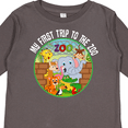 thumbnail image 4 of Inktastic 1st Trip to Zoo Animals Boys or Girls Long Sleeve Toddler T-Shirt, 4 of 5