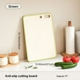 thumbnail image 6 of Large Plastic Cutting Board with Juice Grooves and Non-Slip Border, Double-Sided Design with Hang Hole for Kitchen Food Preparation - Measures 15.74"x10.62" (Green, 1pc), 6 of 6