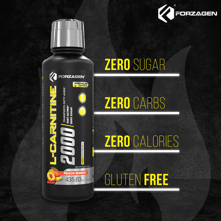 Forzagen L carnitine 2000 - Liquid L carnitine (Peach Mango)