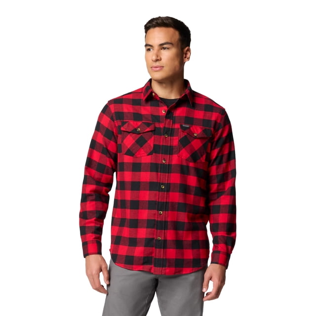 Camisa Columbia Bearmouth Springs de franela para hombre Mountain Red