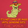 thumbnail image 3 of CafePress - Not Cinco De Mayo Worm Dark T Shirt - Men's Classic Graphic Cotton T-Shirt, 3 of 4