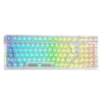 thumbnail image 1 of Teclado de 99 teclas retroiluminación RGB transparente para PC portátil (blanco transparente) Likrtyny Para estrenar, 1 of 7