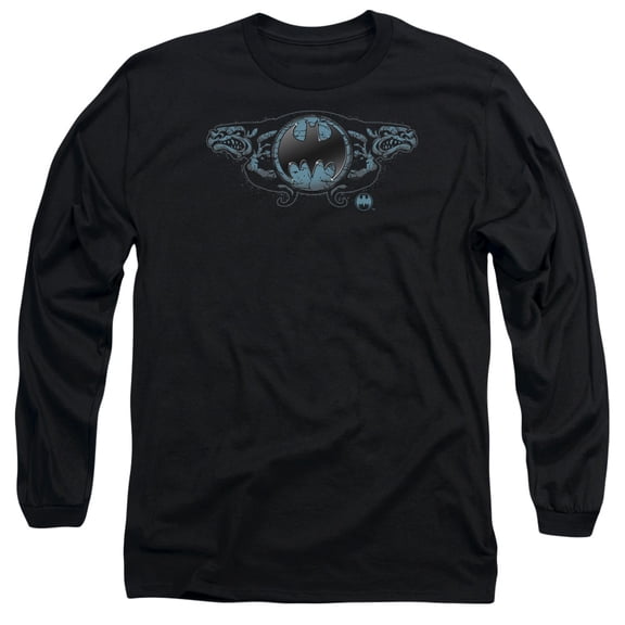Batman - Two Gargoyles Logo - Long Sleeve Shirt - XX-Large