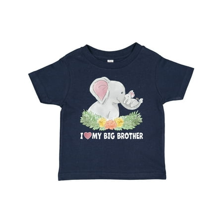 

Inktastic I Love My Big Brother Elephant Family with Flowers Gift Baby Boy or Baby Girl T-Shirt
