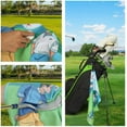 thumbnail image 3 of Toallas de golf,Toallas de golf para bolsas de golf con clip para hombres y mujeres,Mini toalla con forma de pelota de golf y mosquetón,Toalla limpiadora con clip para palos de Estilo A, 3 of 8